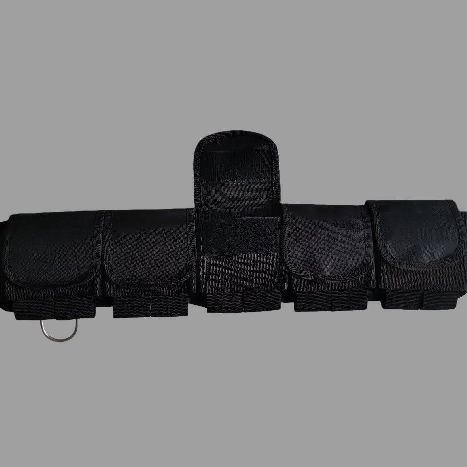 Dive with belt multi-pocket equipment for convenient flexible lead pack stainless steel card head free diving hunting
