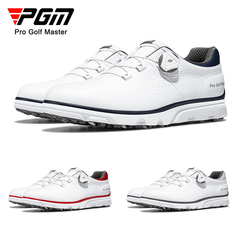 Pgm Golf Shoes Men's Knob Laces Breathable Sports Shoes Anti-Slip Shoes Golf Men's Shoes