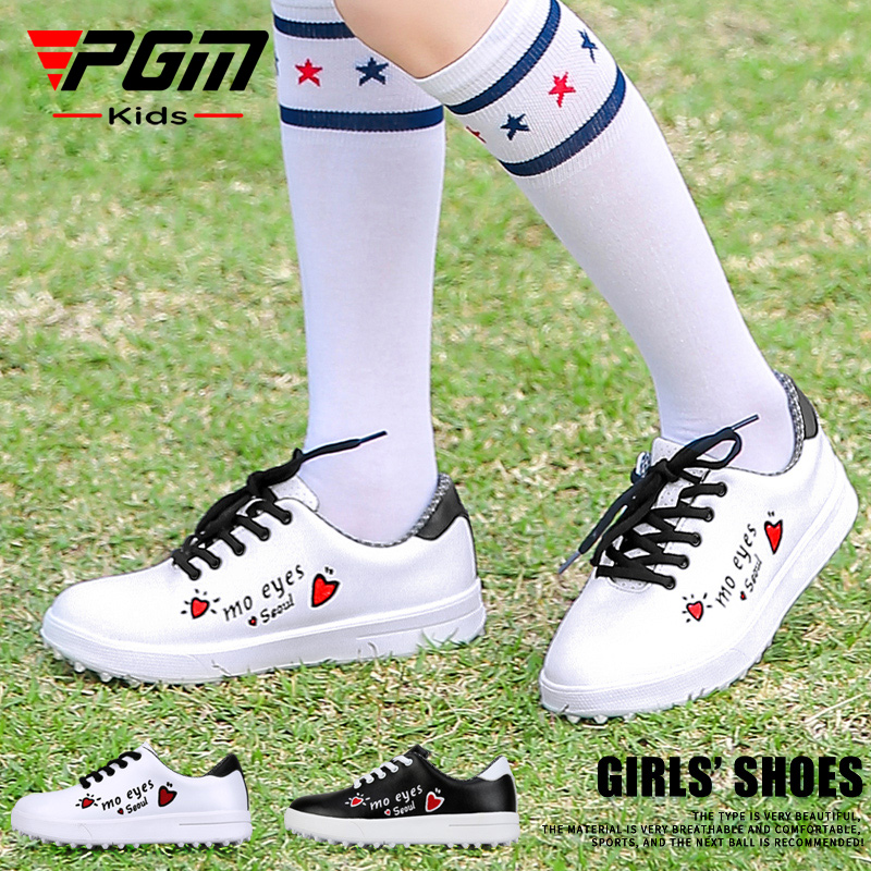 PGM Korean New Products Golf Shoes Children's Sports Shoes Girls Waterproof Sneakers Anti-skid Shoe Spikes