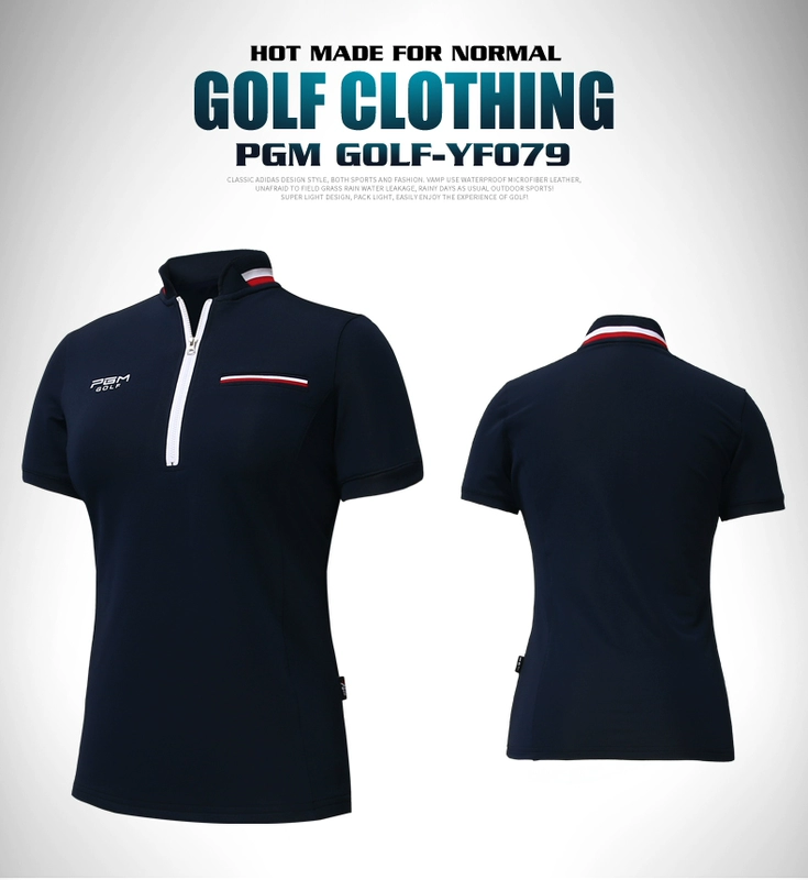 2018 mới! PGM golf trang phục nữ quần áo phù hợp với mùa hè của phụ nữ T-Shirt với váy