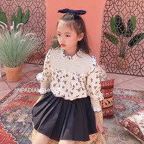 2022 Spring and Autumn Ocean Gas Network Red-collar Korean version Snow spinning womens thin long sleeves Girl Plaid Fashion 100 Hitch