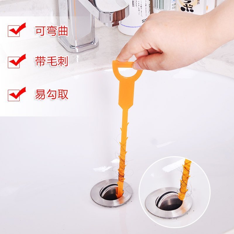 Bathroom manual pipe dredger Household sewer cleaning tools Sink drain plugging cleaning hook