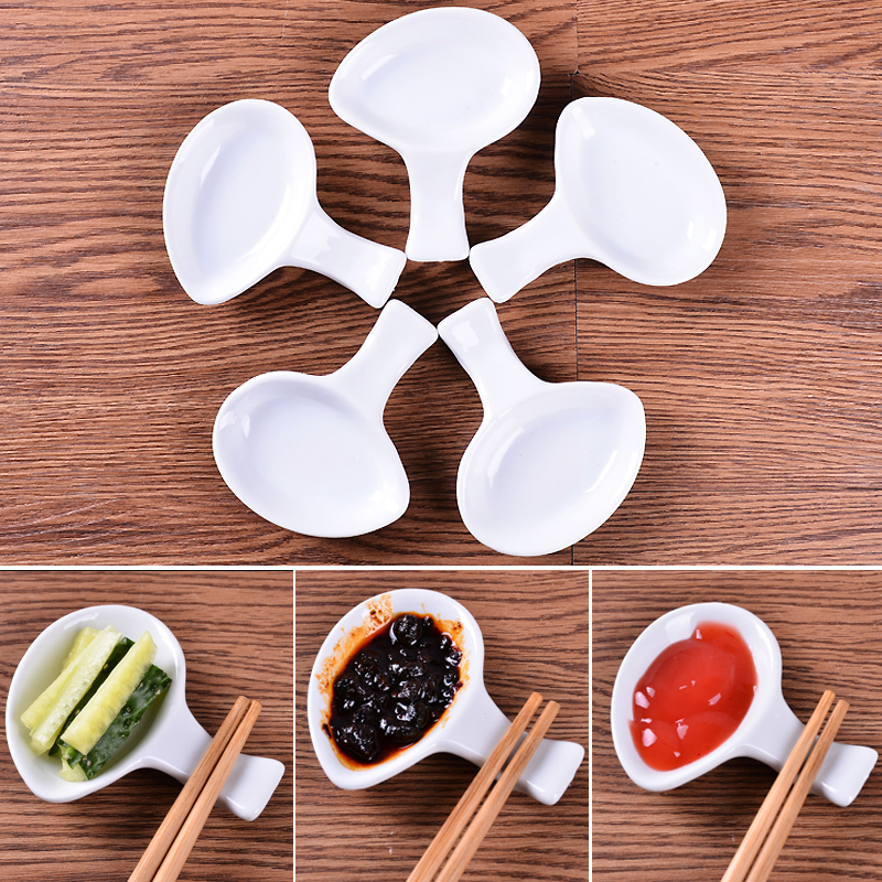 Japanese-style ceramic chopsticks stand cute creative chopsticks stand with seasoning plate chopsticks chopsticks pillow spoon spoon tableware rack