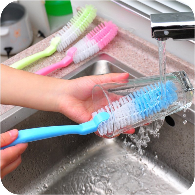 Kitchen Powerful Decontamination Soft Brushed Hair Cup Brushed Premium Long Handle Cleaning Brush Bottle Brushed Pot Supplies Wash Cup Brush