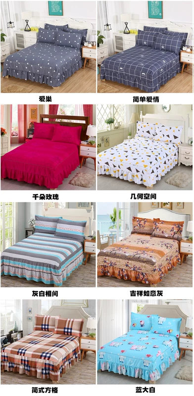 Khăn trải giường bằng vải bông mùa thu và mùa đông chống trượt
