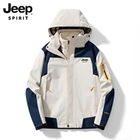 Jeep, осенняя ветрозащитная утепленная куртка, коллекция 2025 года, подходит для подростков, «три в одном»