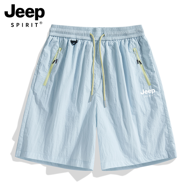 Jeep Quick-Dry Shorts for Women 2026 Summer New Loose Workwear Mid-Length Sports Shorts Casual Thin Pants