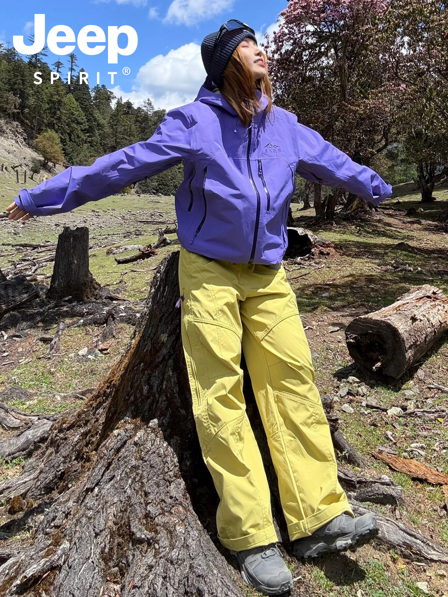 Jeep Softshell Pants for Men and Women, Outdoor Hiking and Skiing Three-In-One Mountaineering Pants, Windproof and Waterproof Sports Overalls