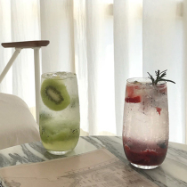 ins net celebrity glass Juice cup Cold drink cup Drink cup Sparkling water cup Yogurt cup High facial value milk tea cup