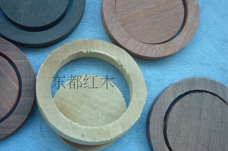 Vòng tay gỗ bán thành phẩm chế biến tự làm Thùy châu Phi gỗ hồng sắc gỗ hồng sắc gỗ đàn hương tím 8 * 6 * 1.1-1.3 - Vòng đeo tay Cuff chuỗi đeo tay