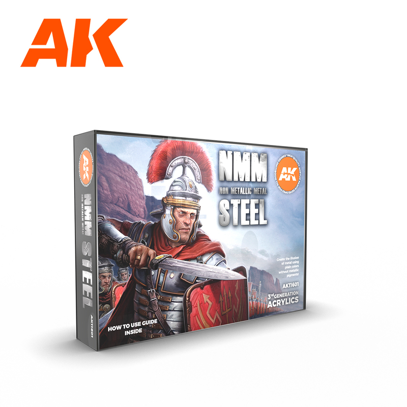 In-Stock Spanish Ak Third-Generation Water-Based Paint 11601 Hand-Painted Nmm Technique Steel Set 17ml*6