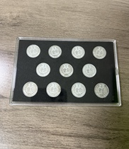 (Подлинность) Коллекционная монета 1956 года старая версия большой десятицентовой монеты с хризантемой циркулирующая валюта один цент два цента и пять центов.