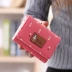 Ví nữ Phụ nữ đoạn ngắn Phiên bản tiếng Nhật và tiếng Hàn của khóa mini ví nhỏ Cô gái nhỏ ly hợp ví nhỏ túi sinh viên - Ví tiền Ví tiền