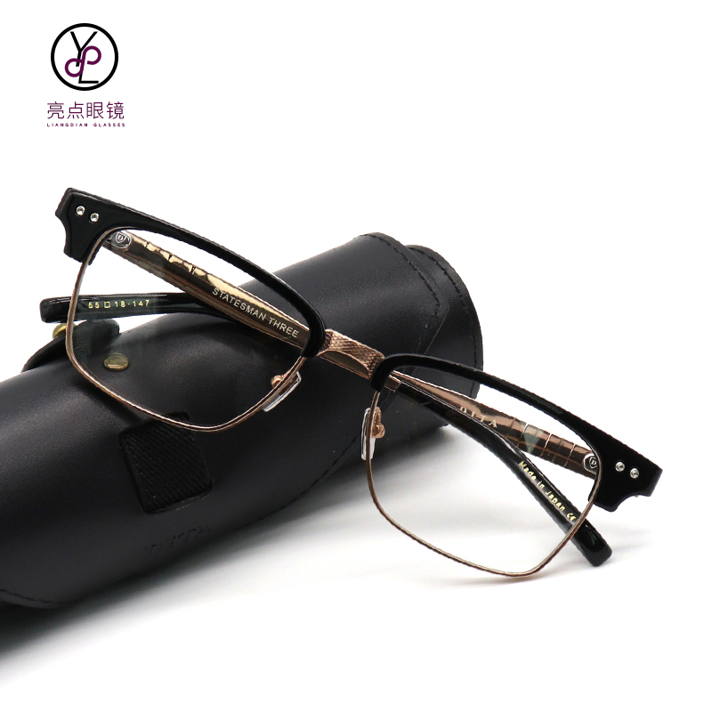 Dita Glasses Frame Men Business Square Narrow Side Myopia Pure Titanium DITA DRX2064 Tita Spectacle Frame DTX132