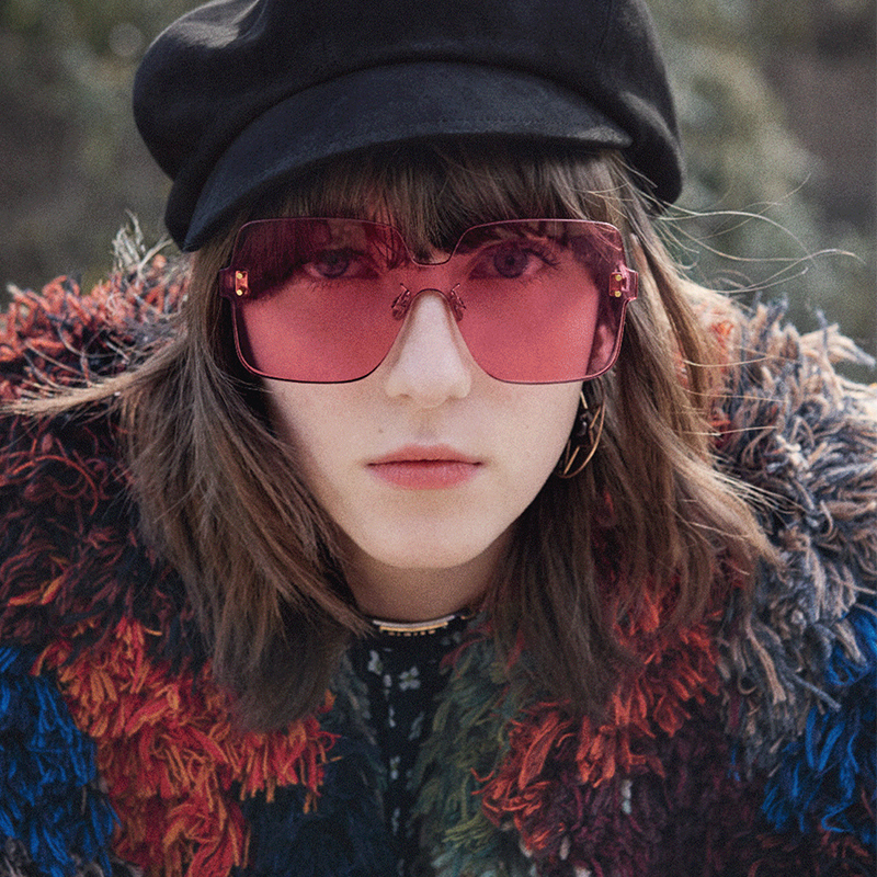 Dior Sunglasses Woman Scene Sweet with CD glasses square blockbuster transparent ColorQuake1 Dior sunglasses