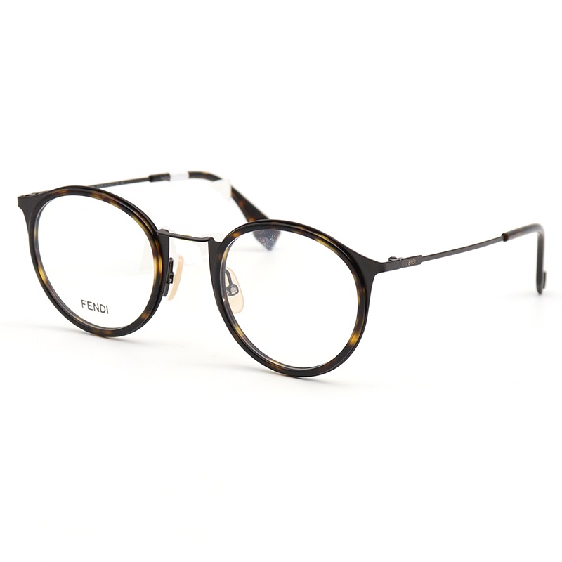 Highlights Fendi glasses frame women's retro round myopia new FF M0023 Fendi optical glasses frame men