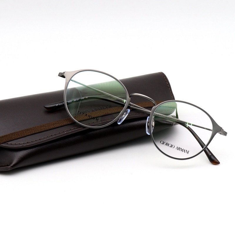 Armani Eye frames men's retro round titanium frame AR5055-T-D Yamanii mirror glasses female EA1122D