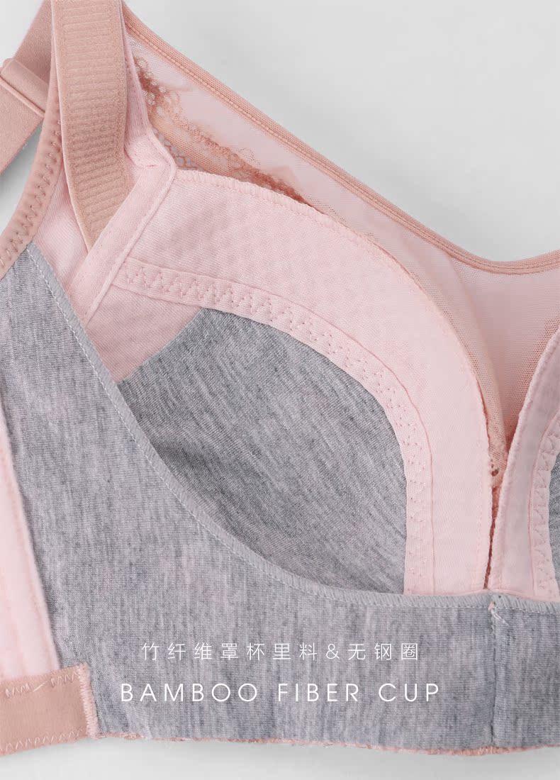 Mengxiu Qiaozi cỡ lớn bra béo mm phần mỏng nhận được phó sữa chống chảy xệ phụ nữ không có vòng thép đồ lót cotton cotton mỏng bra áo lót k dây