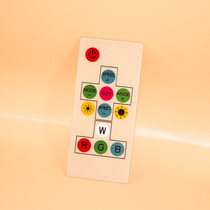 2mm thick customized LOGO color gradient button tempered glass UV color printing electronic cover glass