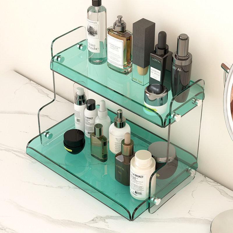 Net red bathroom countertop finishing rack dressing table skin care cosmetics storage shelf acrylic kitchen rack