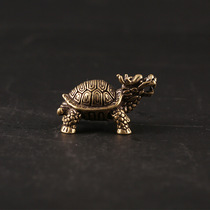 Handmade brass tortoise dragon turtle bully pendant car keychain decoration single product to turtle pendant keychain