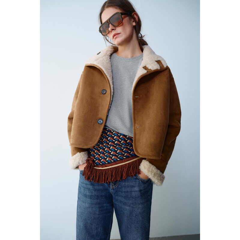 Pistachio October Spain Authentic Purchase Zara Women's Reversible Jacket 6318345