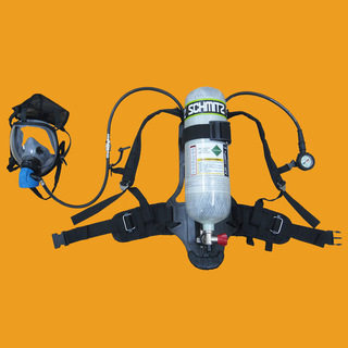 6 8L air respirator carbon fiber bottle positive pressure fire gas mask inflator long tube self-sufficient lifesaving