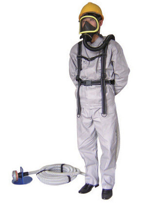 Self-priming long tube respirator 10 meters fire single anti-virus long tube mask sewer protection underwater equipment