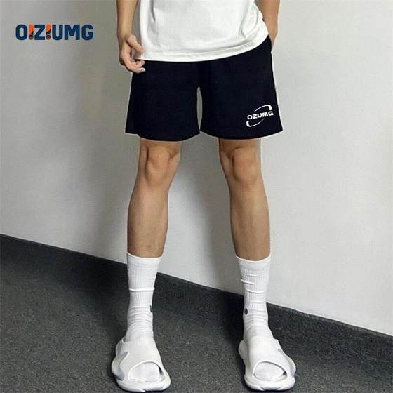 运动黑色网眼速干运动三分短裤男透气体育田径篮球健身户外速干训