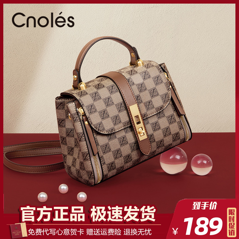 cnoles light luxury bag 2023 new bag women's Messenger bag handbag women's single shoulder bag mother bag summer