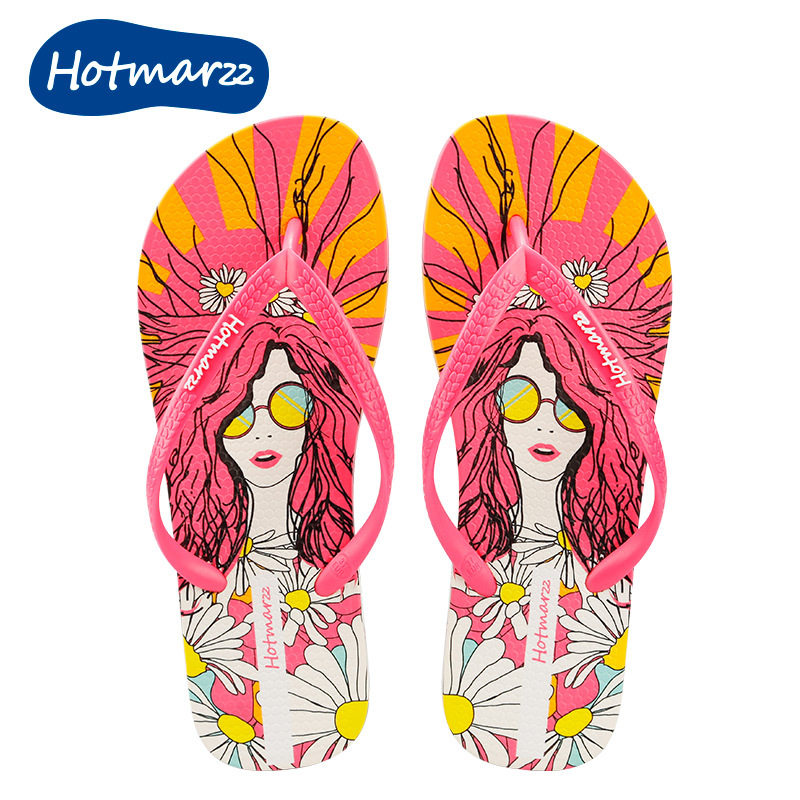 hotmarzz Heima women's new flip flops go out shopping INS slippers non-slip sandals support flip flops summer