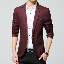Spring mens suit coat Korean version casual handsome slim youth wild plus size mens suit top male tide