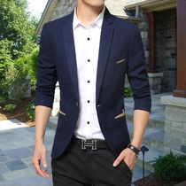 Spring and autumn British Korean version of business leisure free hot suit men fashion handsome young society mens blazer