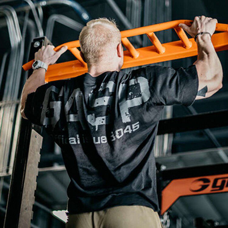 Muscle Old Iron Summer Autumn Sports T-shirt Male Fitness Loose Blouse Elastic GASP Large Size Code Bodybuilding Short Sleeve Fitness Suit