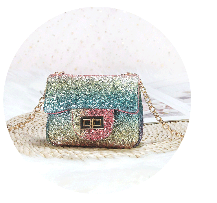 Túi xách cho bé gái Princess Messenger Túi bé gái thời trang sáng bóng - Túi bé / Ba lô / Hành lý balo kéo du lịch