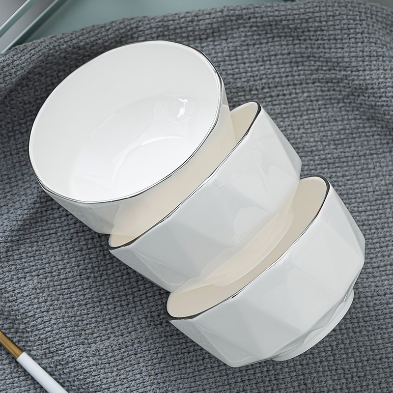 Ipads China tableware suit Chinese style ceramic bowl creative household rainbow such as bowl rice bowls up phnom penh eat rice bowl a soup bowl