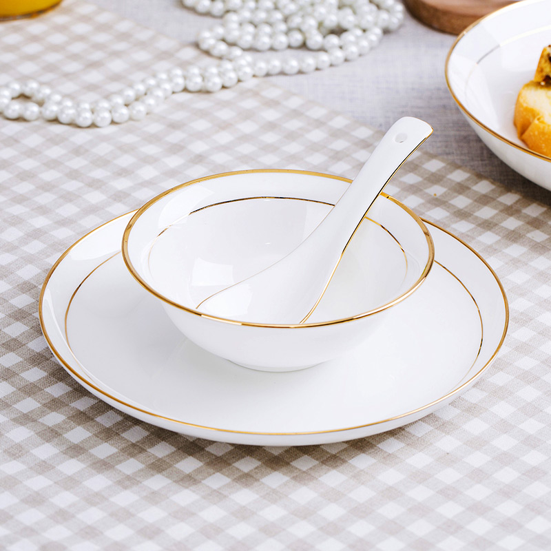 Jingdezhen porcelain hotel desk tray is placed ipads to use spoon set a full range of the available fuels the tableware of western - style restaurant LOGO