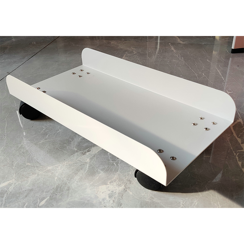 Direct selling iron main rack desktop computer holder mobile pulley chassis home office simple metal bracket storage rack