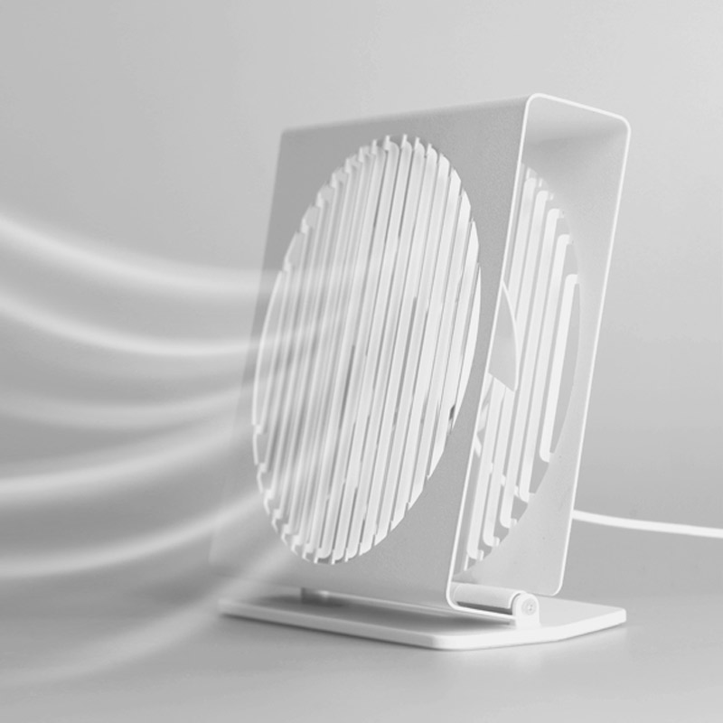 VH book light metal hollow USB fan 7 inch desktop silent thin small fan office bedroom student fan