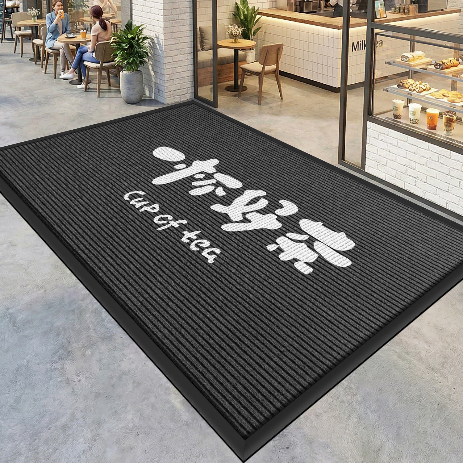 Коврик Da Tai Carpet серый, 10мм, 40x60см