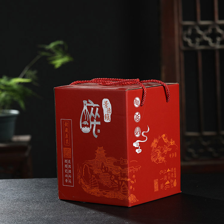 Jingdezhen ceramic bottle is empty bottle 5 jins of jars gift box wine gift box the supers