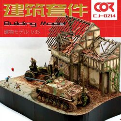 Scene Model Kit Handmade Materials War-Damaged Building European Masonry House Sand Table 135