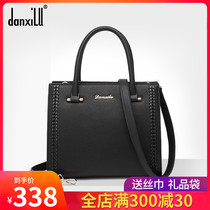 Danxilu 2020 new leather womens bag killer bag portable OL commuter Europe and the United States fashion atmosphere womens cowhide bag