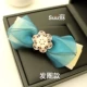 Đồ trang trí khoan hoa dát Hàn Quốc Mũ nón Phụ kiện tóc Phụ nữ Tóc Tie ngang Clip tươi Joker Hair Clip kẹp nơ bản to