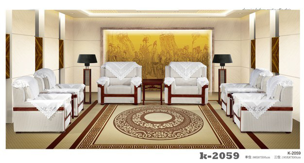 Meeting room Reception sofa Single-place tea table Composition Unit cloth Sofa Towels Turban scarves combinations