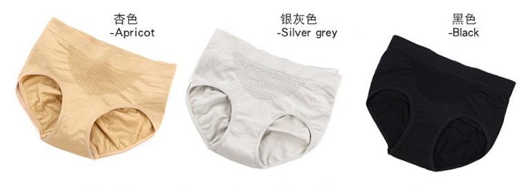 2 quần lót bụng giữa eo nữ Nhật Bản 3D tổ ong thoáng khí cotton thoáng khí nâng hông tam giác đồ lót đầu quần sịp đùi