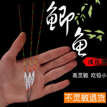 Hualu high sensitive fish floating winter fishing supplies Light mouth crucian carp float Nano small fish float black pit shallow drift