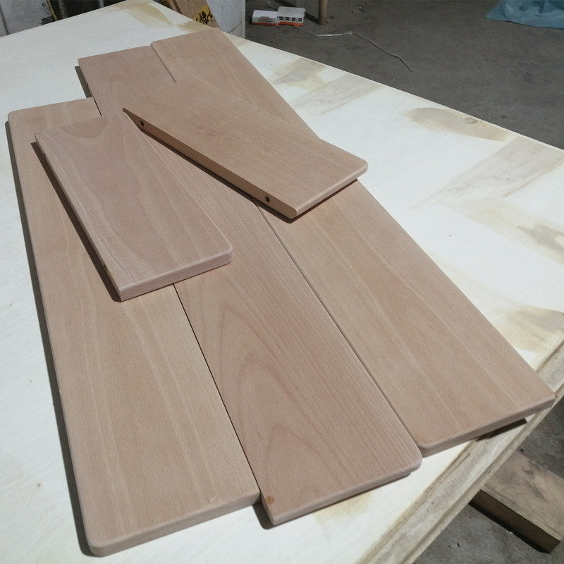 Beech wood one-character partition shelf partition board laminate TV wall shelf board shelf wall hanging without punching