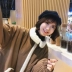 Áo gió nam dài phần 2018 mới mùa thu đông cộng với áo nhung lông cừu dày lên đôi áo khoác cotton áo khoác gió Áo gió