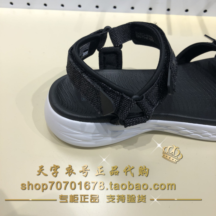 Gửi nó vào cùng ngày! Skechers Skechers giày nữ 15315 thể thao giản dị của phụ nữ dép Velcro giày bãi biển dép quai hậu nữ đẹp